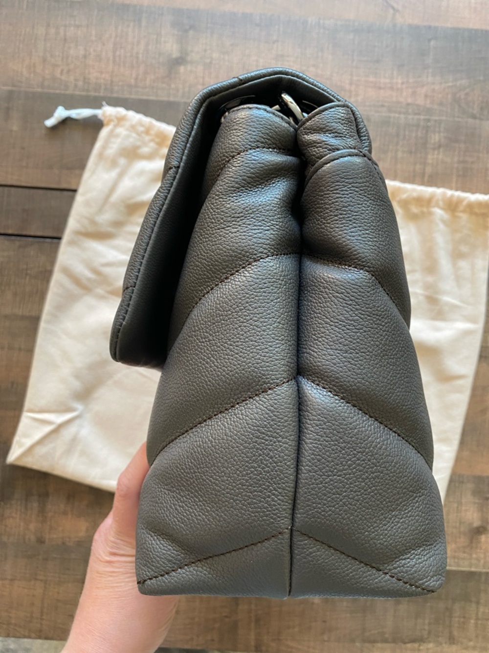 Rebecca Minkoff Edie Maxi Shoulder Bag in Graphite - Picture 12 of 16